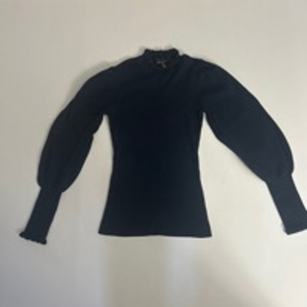 Women's White House Black Market Top XS Blue Long Sleeve